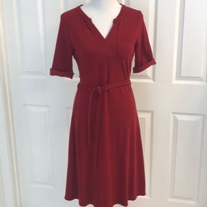 Red Land’s End dress, size S 6-8